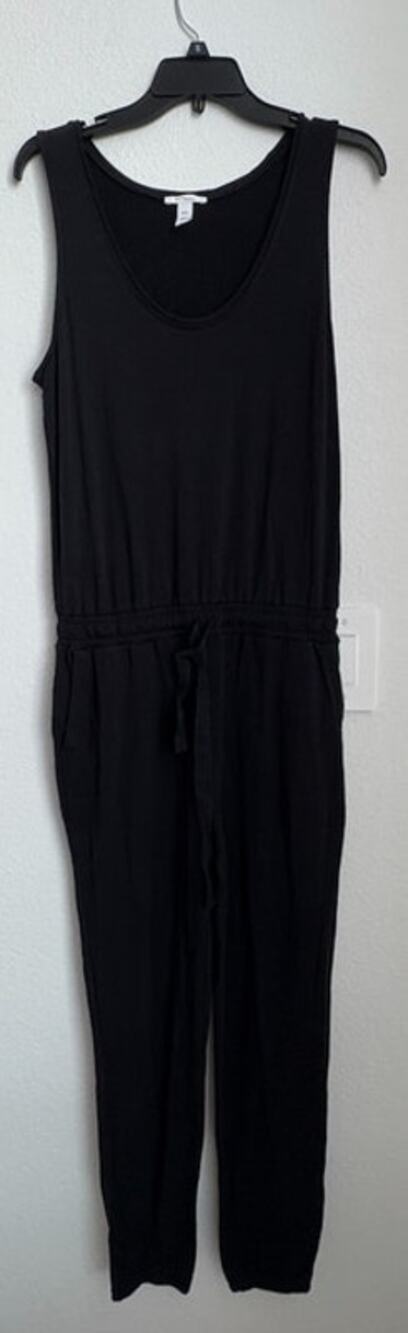 Womens NWOT Daily Ritual Black Viscose Jumpsuit Size Small